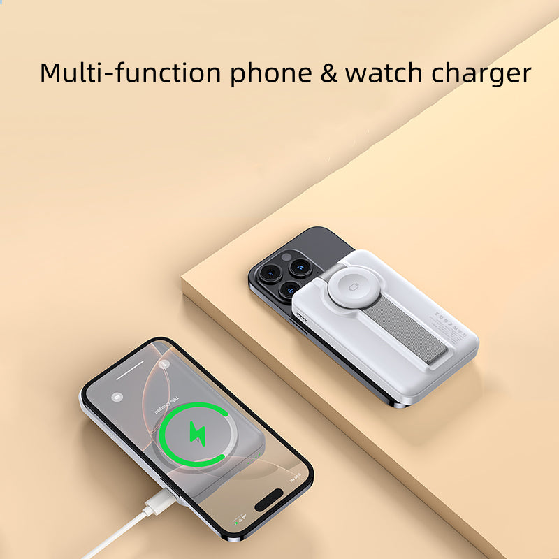 T17 2IN1 Wireless Charger with Power Bank for iPhone and Apple watch