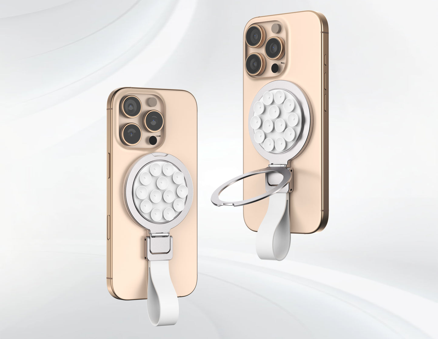 H7 Foldable Magnetic Mobile Phone Grip Holder with Aluminium Alloy Material