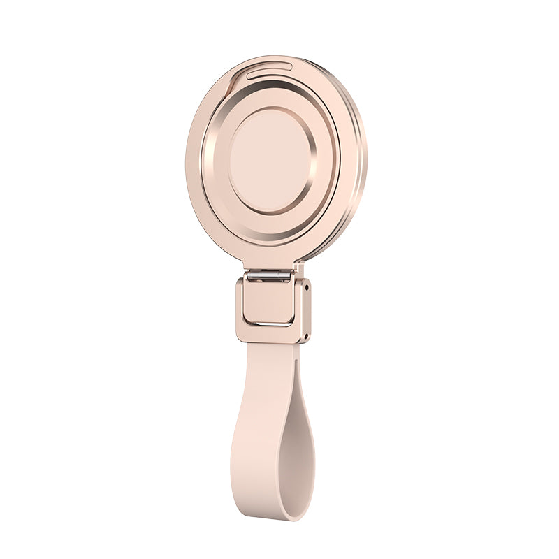 H7Pro+ Two-sided Magnet Phone Ring Holder with Mirror Mag-grip Smartphone Stand with Strap