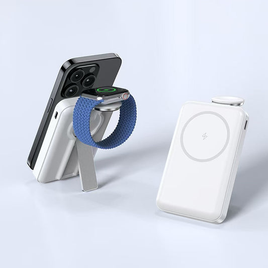 T17 2IN1 Wireless Charger with Power Bank for iPhone and Apple watch