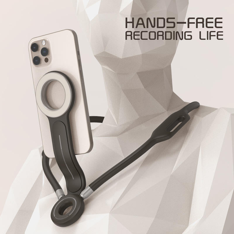 H13Pro Magnetic Neck Hanging Smartphone Holder for Shooting Vlog / Live Streaming