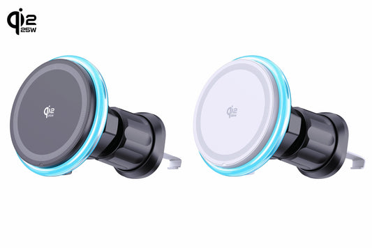 M6 Qi2.2 Magsafe Car Mount Wireless Charger, 25W Tight Adsorption Wireless Charger Holder for Vehicle