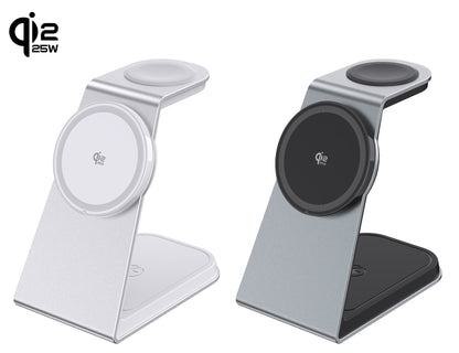 T3 Qi2.2 Certified Magsafe 3 in 1 Wireless Charger Stand for iPhone12/13/14/15/16/17