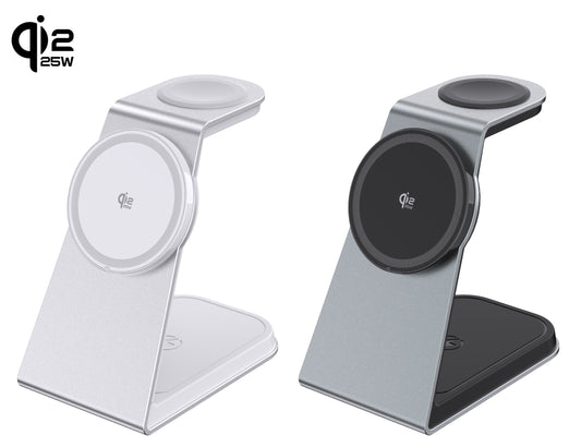 T3 Qi2.2 Certified Magsafe 3 in 1 Wireless Charger Stand for iPhone12/13/14/15/16/17