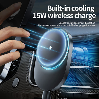 M5 Magsafe Wireless Car Charger Holder with Cooling Fan for iPhone12/13/14/15/16/17