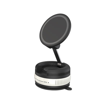 G12 Vacuum Magnetic Car Mount Holder, Strong Magnet Full Glue Smartphone GPS Phone Stand