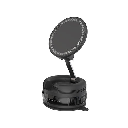 G12 Vacuum Magnetic Car Mount Holder, Strong Magnet Full Glue Smartphone GPS Phone Stand