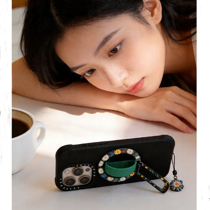 Painted Color Magnet Phone Holder Strap Cellphone Ring Stand Clip