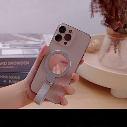 H7Pro+ Two-sided Magnet Phone Ring Holder with Mirror Mag-grip Smartphone Stand with Strap
