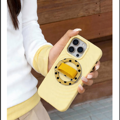 Painted Color Magnet Phone Holder Strap Cellphone Ring Stand Clip