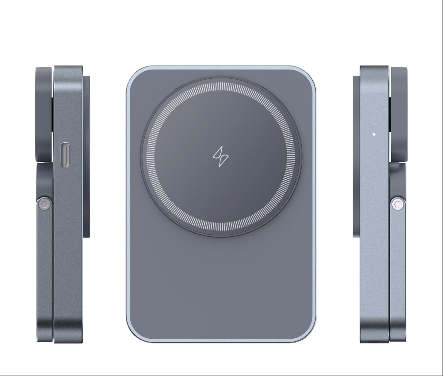 T16 Mini 2-IN-1 Magsafe Wireless Charger with Kickstand for iPhone/Apple watch/Samsung