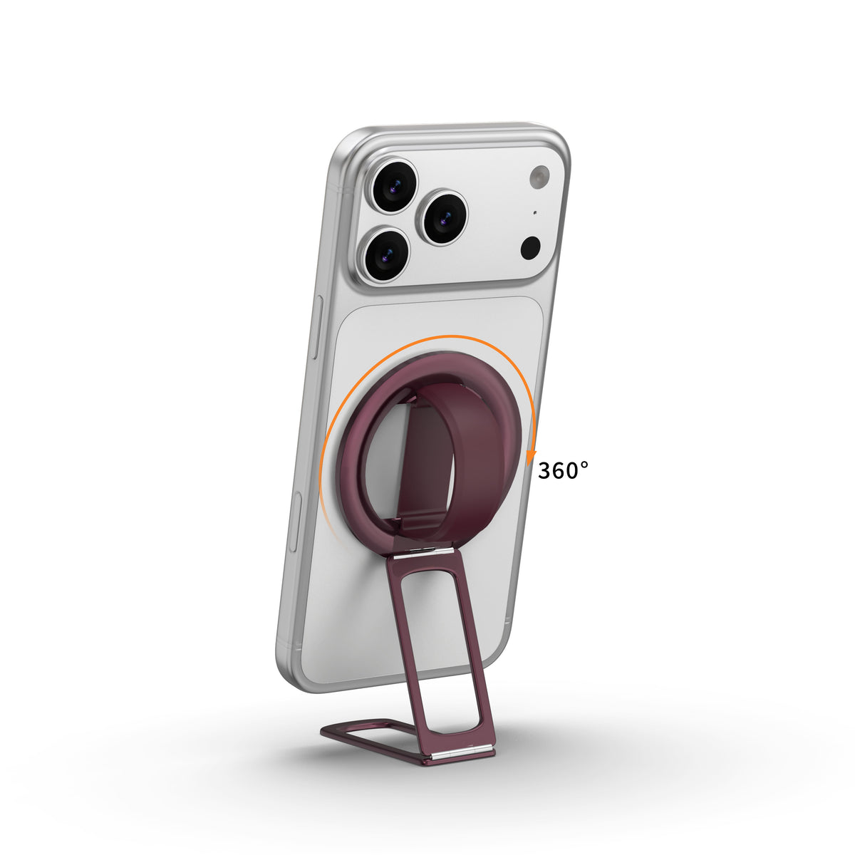 H18 Plus Double Folding 360 ° rotating ball magnetic phone ring/grip holder strap