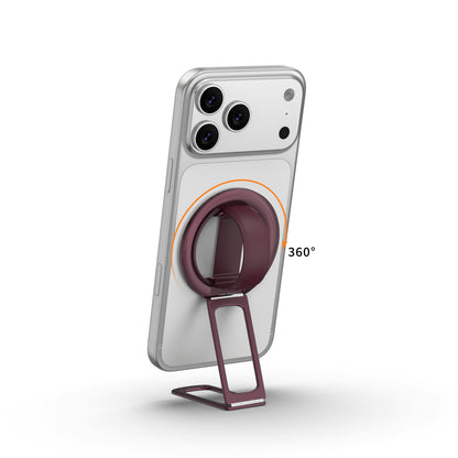 H18 Plus Double Folding 360 ° rotating ball magnetic phone ring/grip holder strap