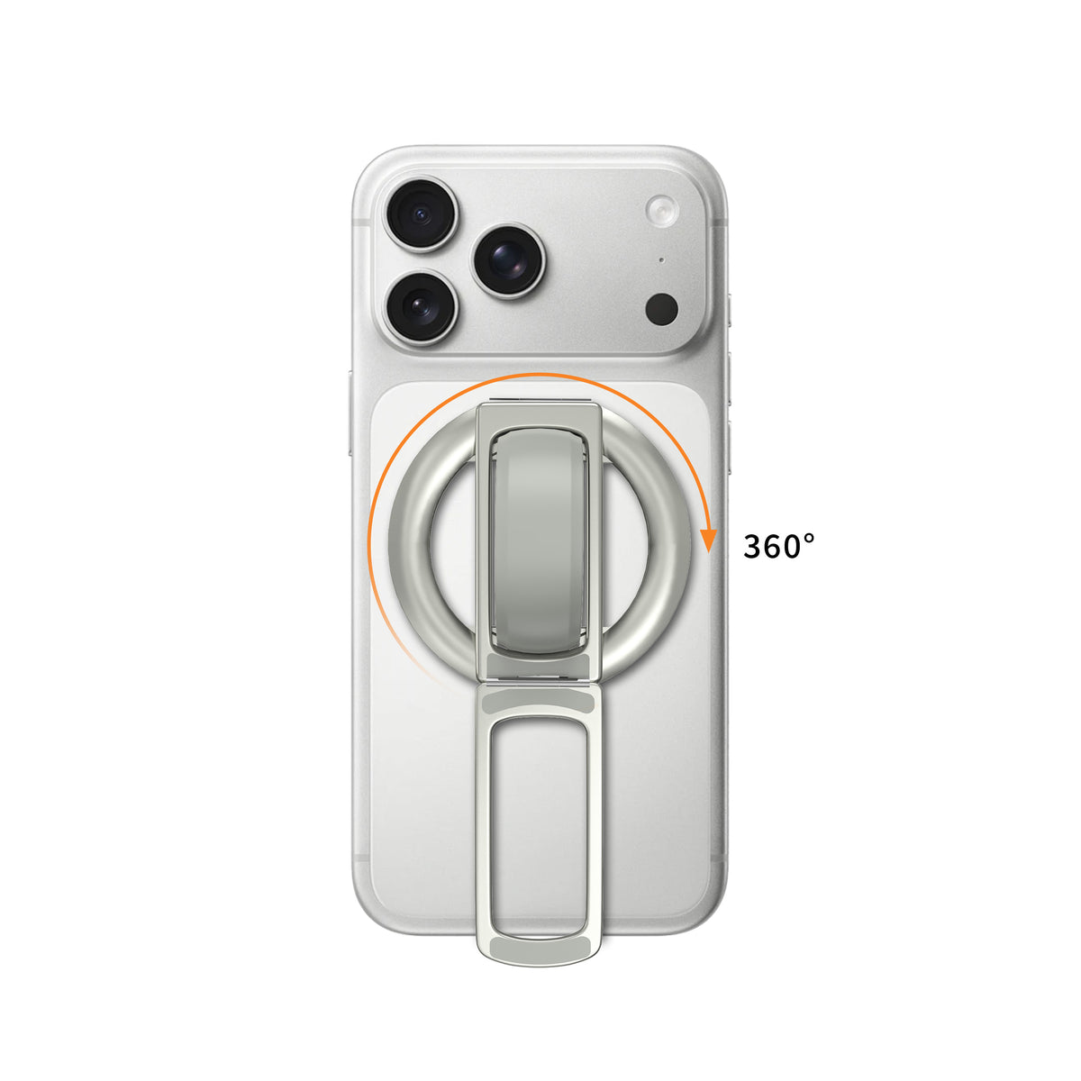 H18 Plus Double Folding 360 ° rotating ball magnetic phone ring/grip holder strap