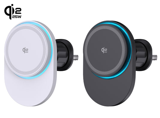 M5 Qi2.2 Magsafe 25W Wireless Car Charger Holder with Cooling Fan for iPhone12/13/14/15/16/17