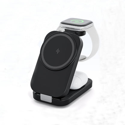 T18 Foldable Magnetic 3IN1 Wireless Charger Holder
