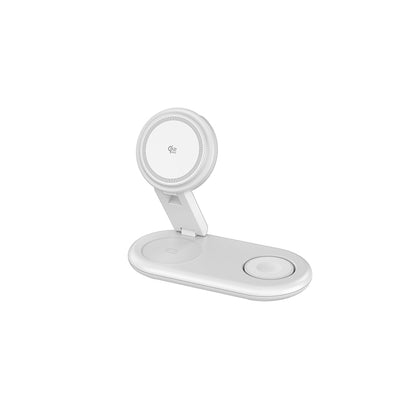 T22 Qi2.2 Foldable Magsafe 3-IN-1 Wireless Charger Holder