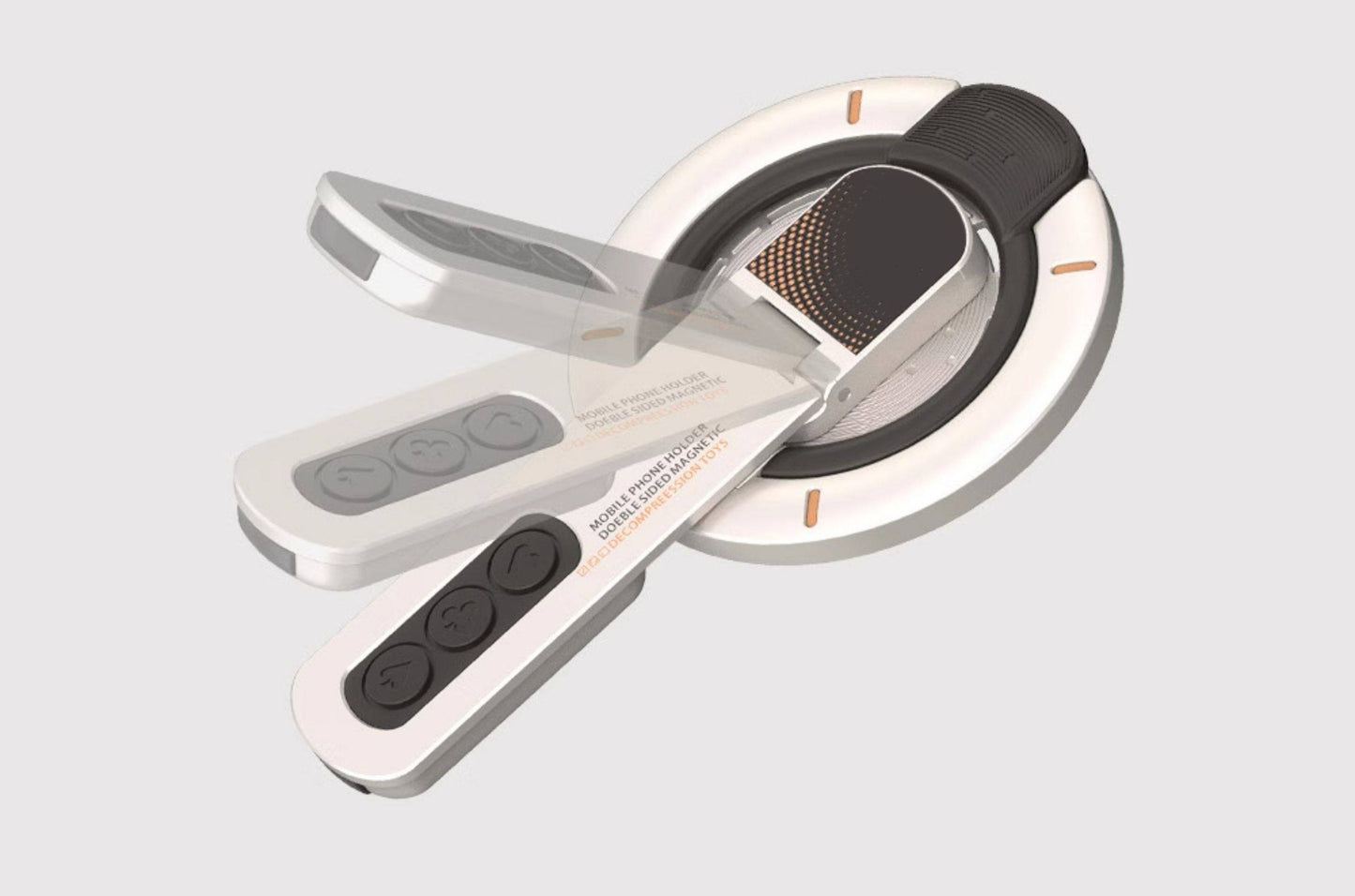 H14Pro Two Side Magnetic Mobile Phone Holder Kickstand with Zinc Alloy